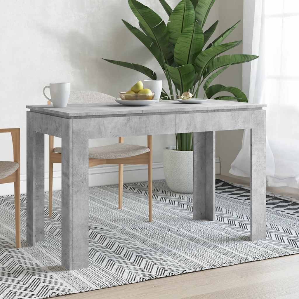 Spisebord Betonggrå 120X60X76 Cm Konstruert Tre