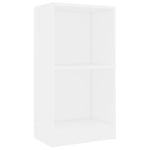Bokhylle Hvit 40X24X75 Cm Konstruert Tre