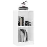 Bokhylle Hvit 40X24X75 Cm Konstruert Tre
