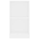 Bokhylle Hvit 40X24X75 Cm Konstruert Tre