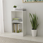 Bokhylle Hvit 40X24X75 Cm Konstruert Tre