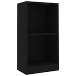 Bokhylle Svart 40X24X75 Cm Konstruert Tre