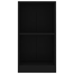 Bokhylle Svart 40X24X75 Cm Konstruert Tre