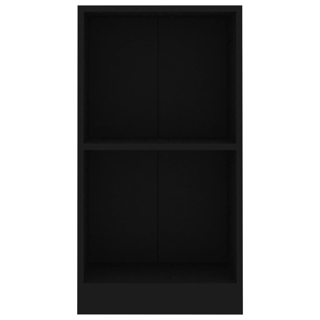 Bokhylle Svart 40X24X75 Cm Konstruert Tre