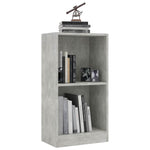 Bokhylle Betonggrå 40X24X75 Cm Konstruert Tre