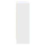 Bokhylle Hvit 60X24X76 Cm Konstruert Tre