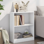 Bokhylle Hvit 60X24X76 Cm Konstruert Tre