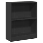 Bokhylle Svart 60X24X76 Cm Konstruert Tre