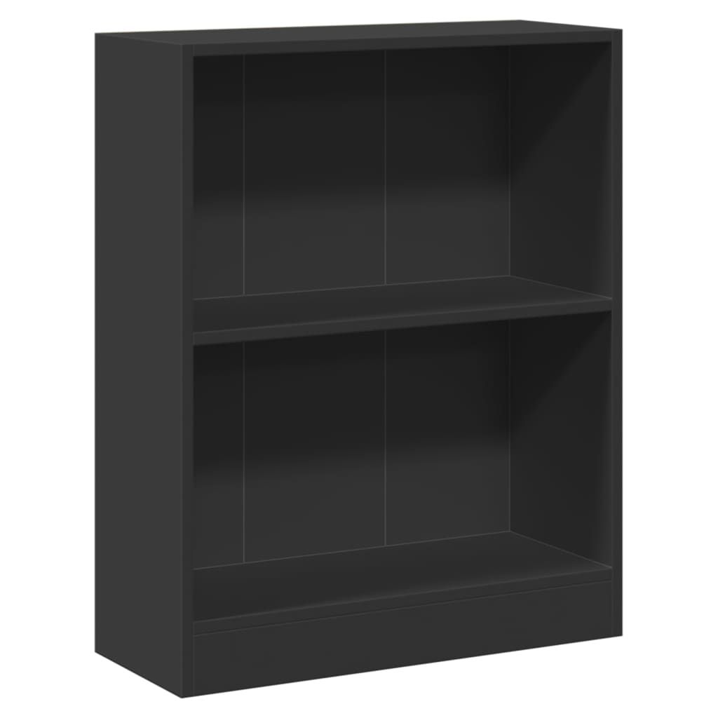 Bokhylle Svart 60X24X76 Cm Konstruert Tre