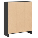 Bokhylle Svart 60X24X76 Cm Konstruert Tre