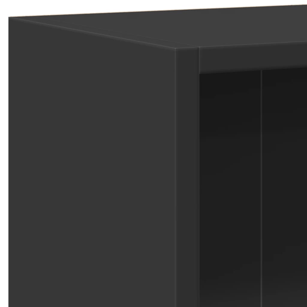 Bokhylle Svart 60X24X76 Cm Konstruert Tre