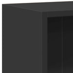 Bokhylle Svart 60X24X76 Cm Konstruert Tre