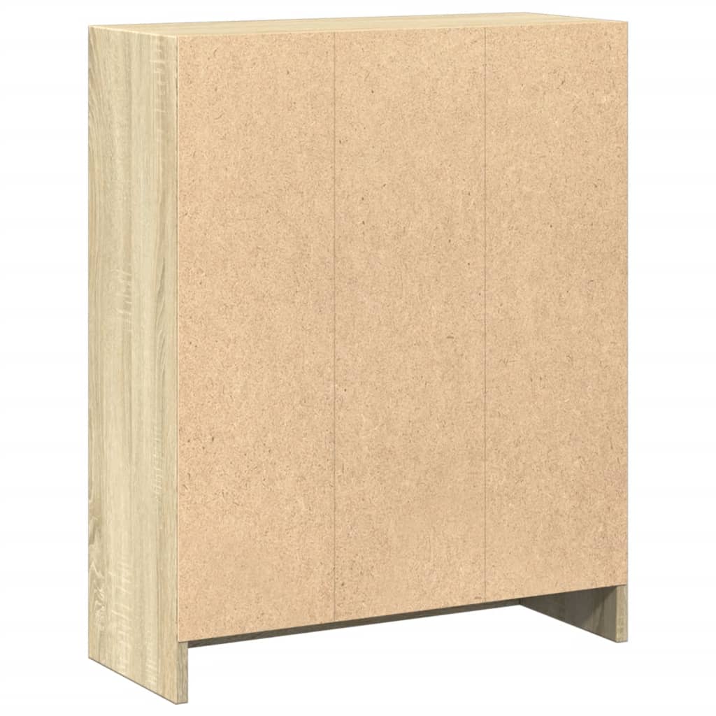 Bokhylle Sonoma Eik 60X24X76 Cm Konstruert Tre