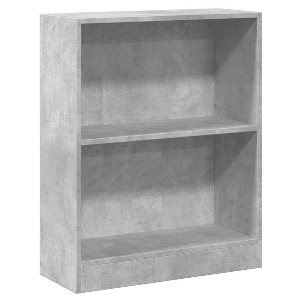 Bokhylle Betonggrå 60X24X76 Cm Konstruert Tre