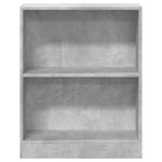 Bokhylle Betonggrå 60X24X76 Cm Konstruert Tre
