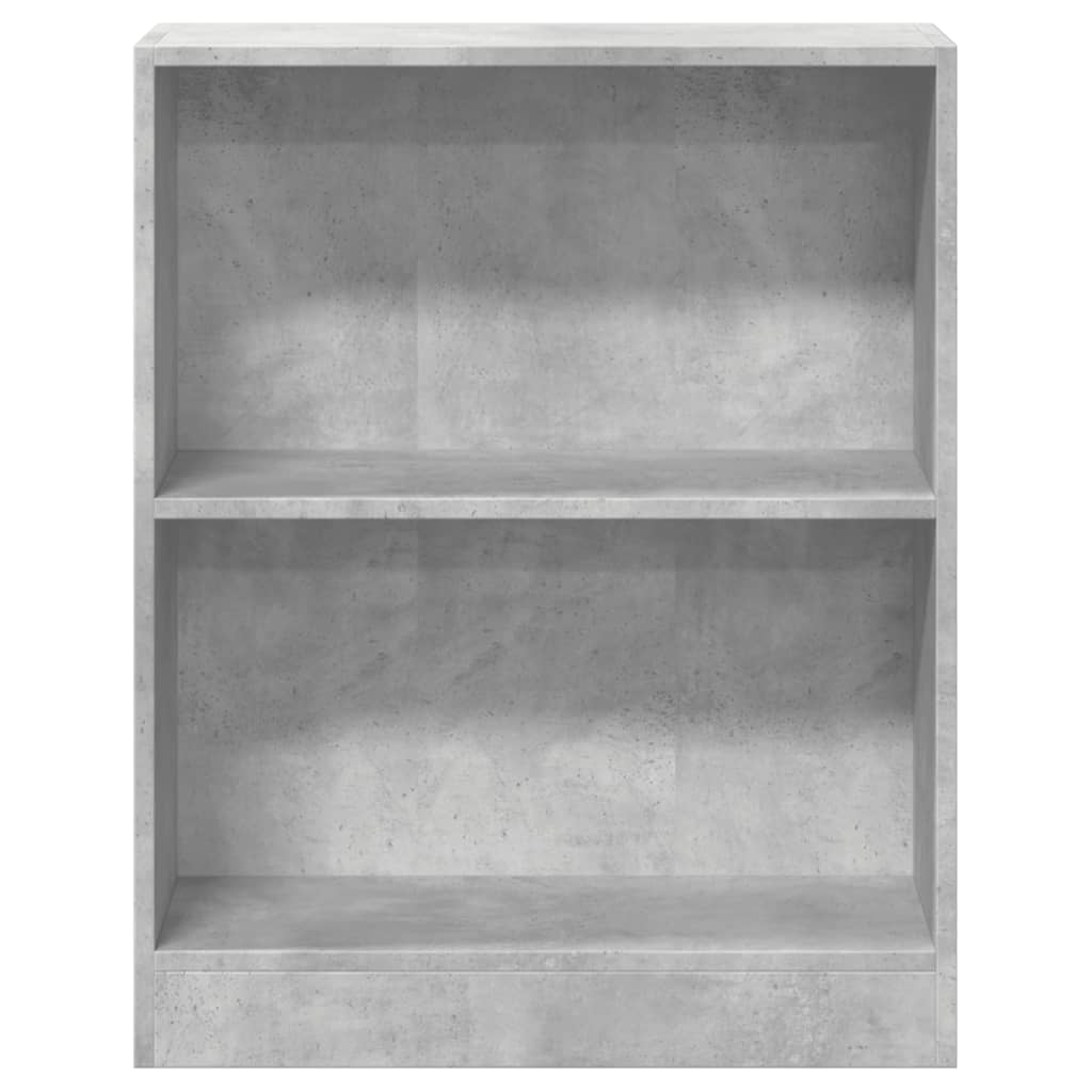 Bokhylle Betonggrå 60X24X76 Cm Konstruert Tre