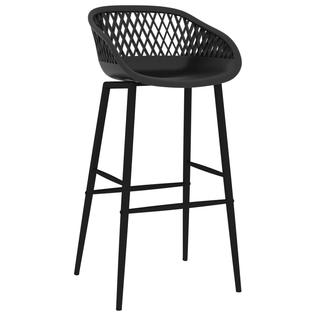Barstoler 2 Stk Svart