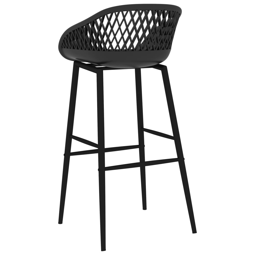 Barstoler 2 Stk Svart
