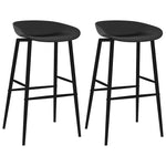 Barstoler 2 Stk Svart