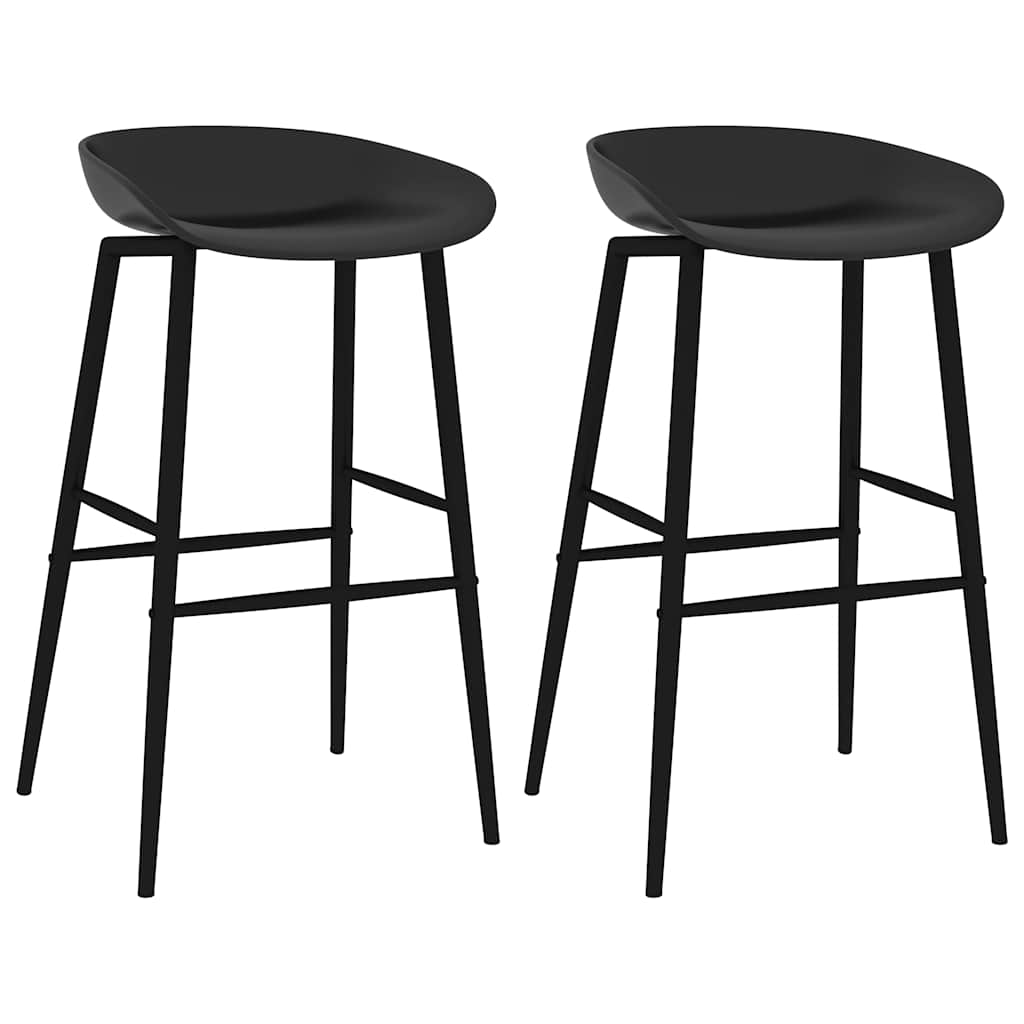 Barstoler 2 Stk Svart