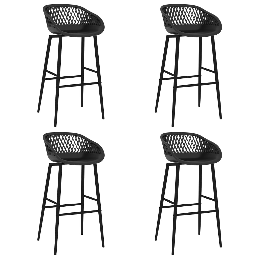 Barstoler 4 Stk Svart