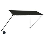 Uttrekkbar Markise Med Led 300X150 Cm Antrasitt