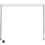 Uttrekkbar Markise Med Led 350X150 Cm Kremhvit