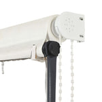 Uttrekkbar Markise Med Led 350X150 Cm Kremhvit