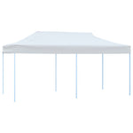 Foldbart Popup Festtelt Med Sidevegger 3X6 M Stål Hvit