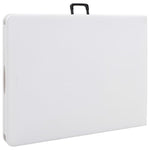 Sammenleggbart Hagebord Hvit 180X72X72 Cm Hdpe