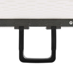 Sammenleggbart Hagebord Hvit 180X72X72 Cm Hdpe