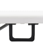 Sammenleggbare Hagebenker 2 Stk 180 Cm Hdpe Hvit