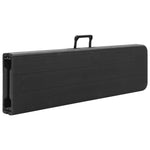 Sammenleggbare Hagebenker 2 Stk 180 Cm Hdpe Svart