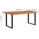 Spisebord 180X90X76 Cm Heltre Akasie