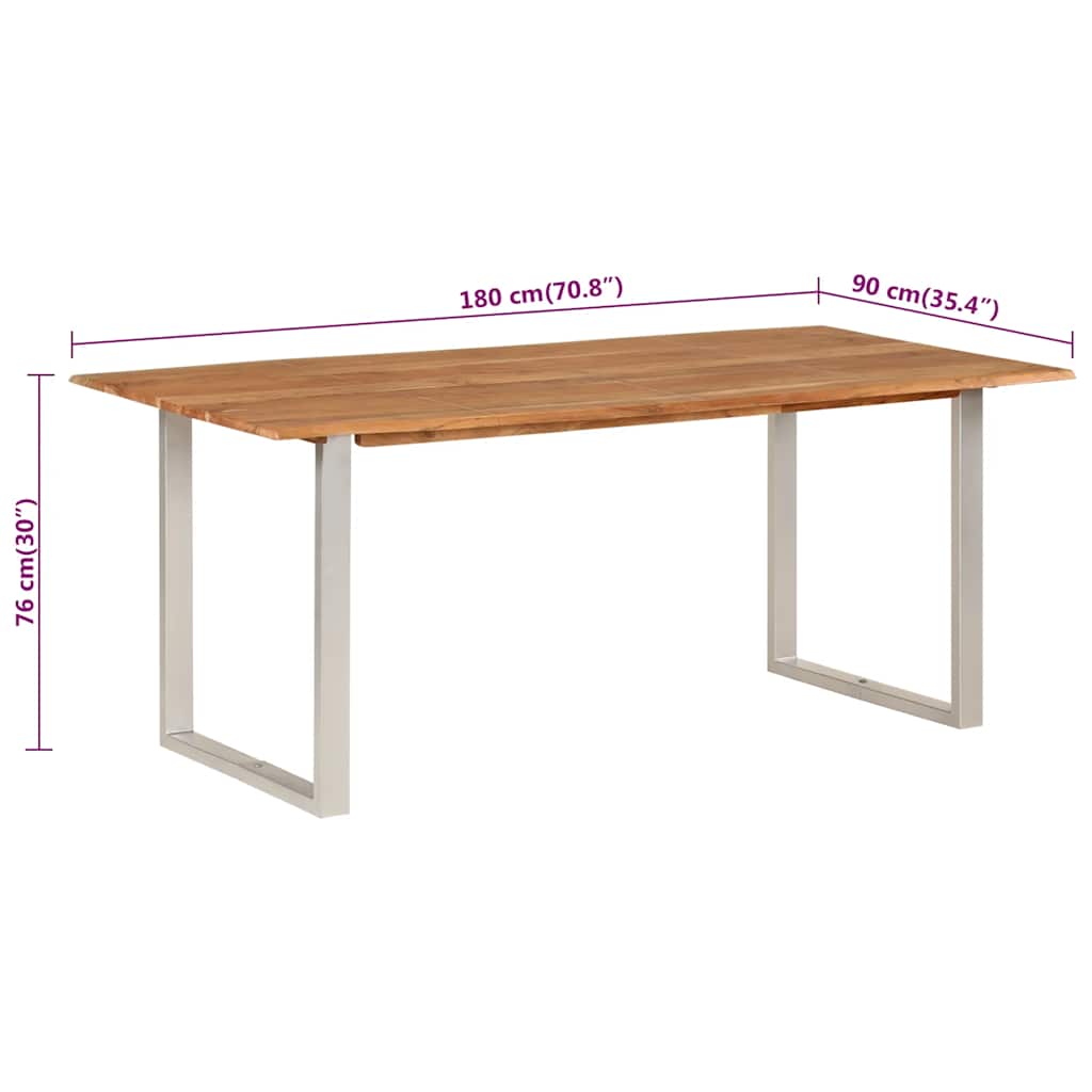 Spisebord 180X90X76 Cm Heltre Akasie