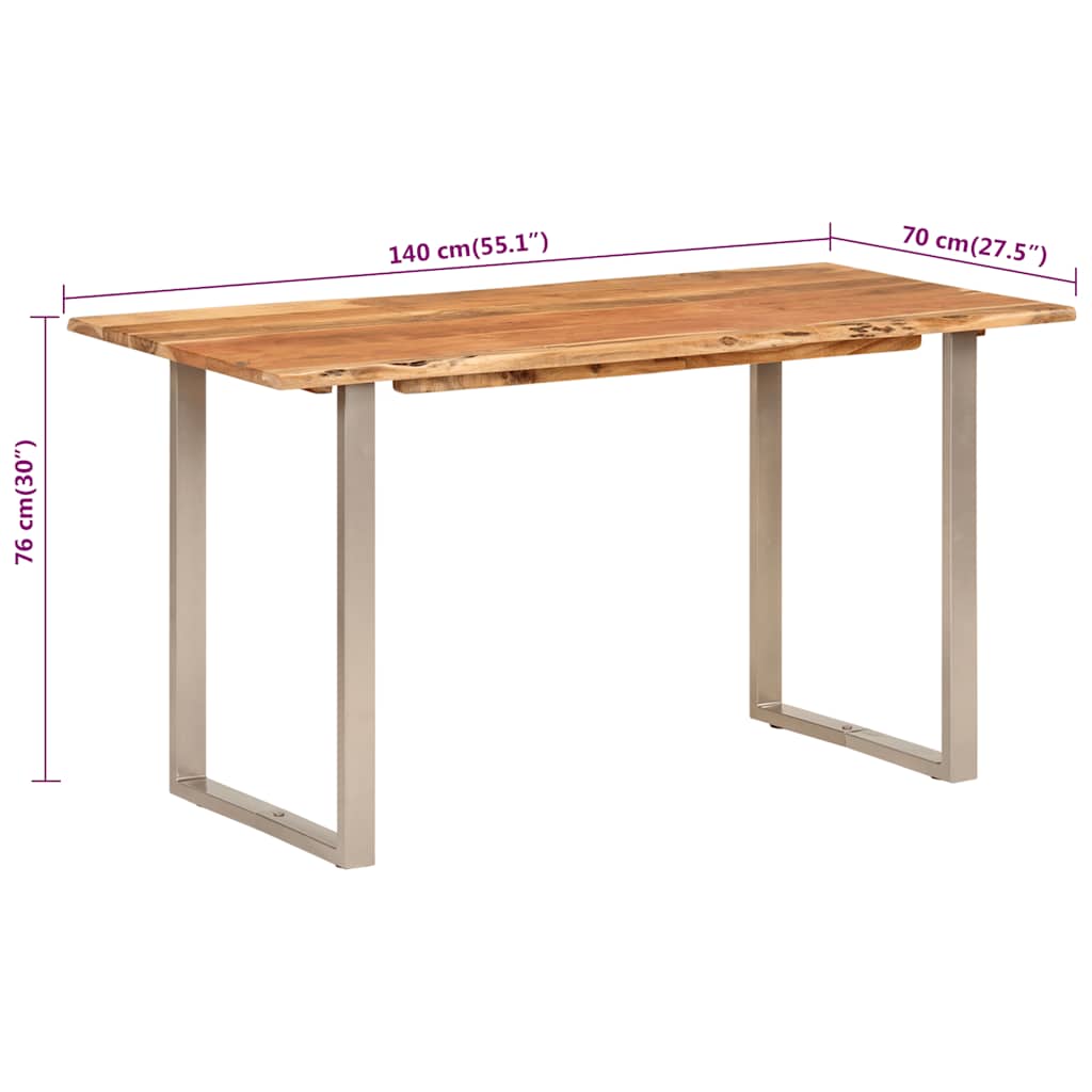 Spisebord 140X70X76 Cm Heltre Akasie