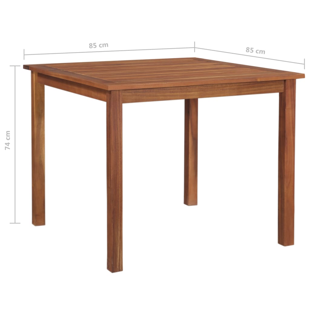 Hagebord 85X85X74 Cm Heltre Akasie
