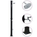 Soloppvarmet Dusj Svart 220 Cm 20 L