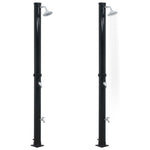 Soloppvarmet Dusj Svart 220 Cm 20 L