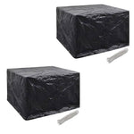 Hagemøbeltrekk 2 Stk 4 Personer Polyrotting 8 Maljer 113X113 Cm