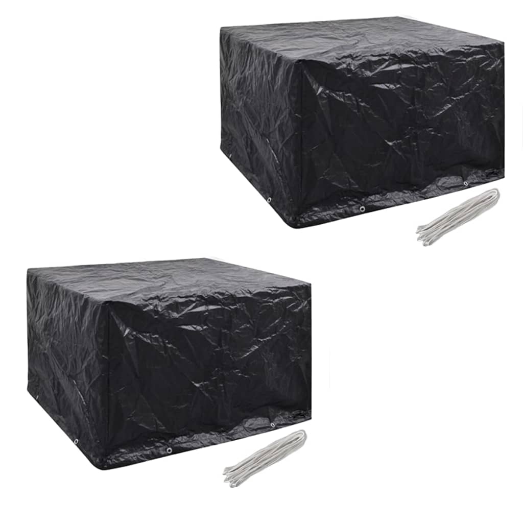 Hagemøbeltrekk 2 Stk 4 Personer Polyrotting 8 Maljer 113X113 Cm