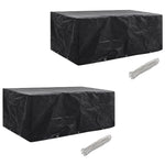 Hagemøbeltrekk 2 Stk 8 Personer Polyrotting 10 Maljer 229X113Cm
