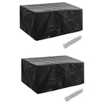 Hagemøbeltrekk 2 Stk 4 Personer Polyrotting 8 Maljer 180X140Cm