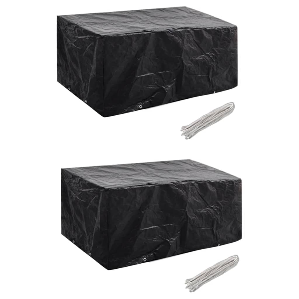 Hagemøbeltrekk 2 Stk 4 Personer Polyrotting 8 Maljer 180X140Cm