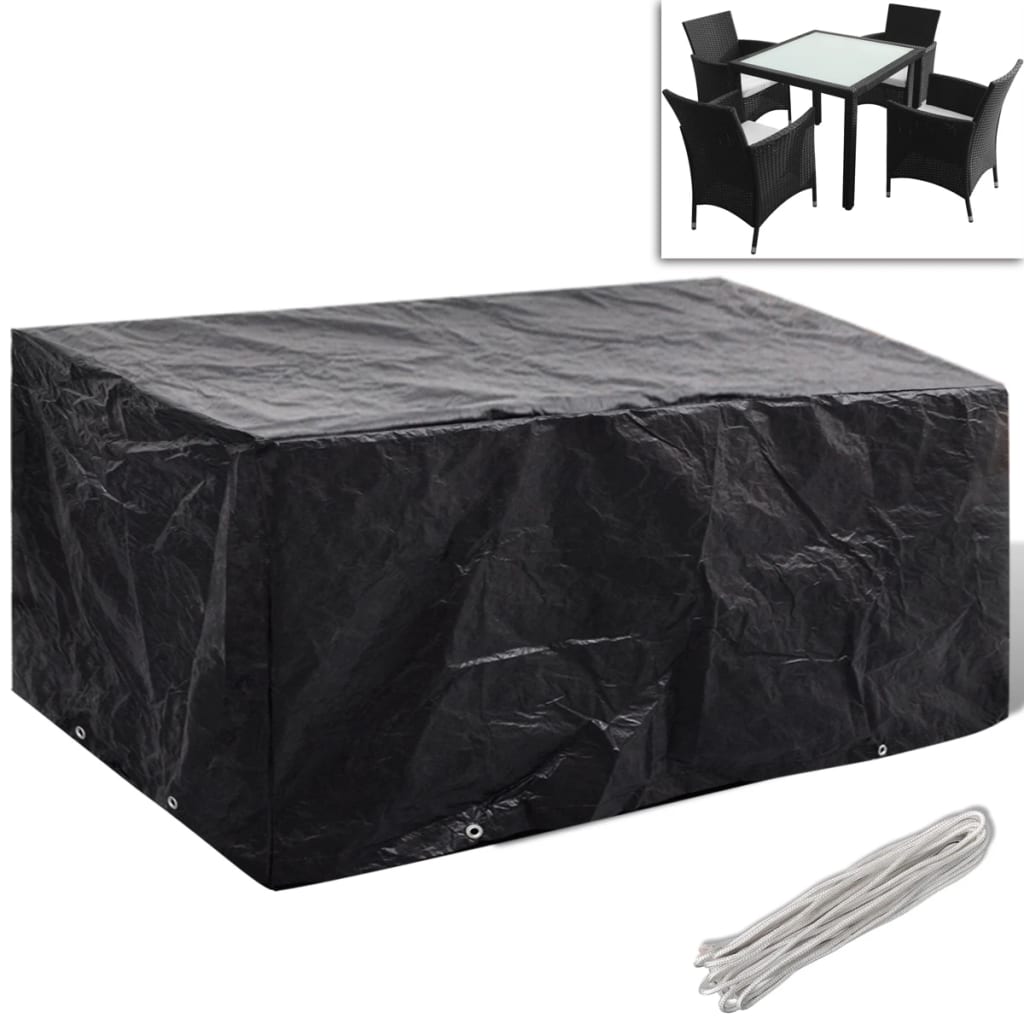 Hagemøbeltrekk 2 Stk 4 Personer Polyrotting 8 Maljer 180X140Cm