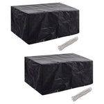 Hagemøbeltrekk 2 Stk 6 Personer Polyrotting 10 Maljer 240X140Cm