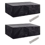 Hagemøbeltrekk 2 Stk 8 Personer Polyrotting 10 Maljer 300X140Cm