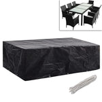 Hagemøbeltrekk 2 Stk 8 Personer Polyrotting 10 Maljer 300X140Cm