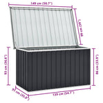 Oppbevaringskasse 149X99X93 Cm Antrasitt
