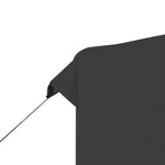 Profesjonelt Foldbart Festtelt Vegger Aluminium 2X2 M Antrasitt